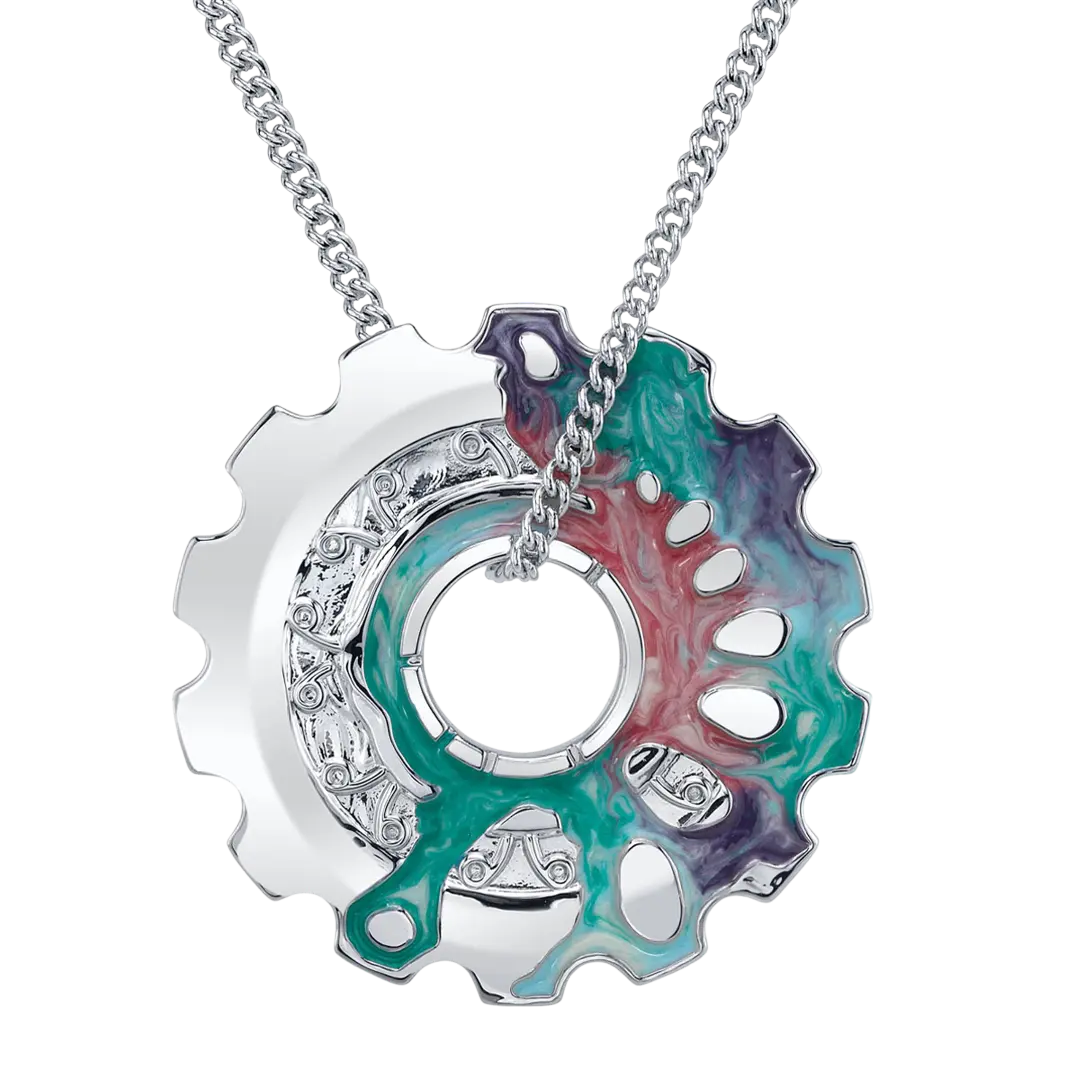 RockLove ARCANE Jayce and Viktor Cog Necklace