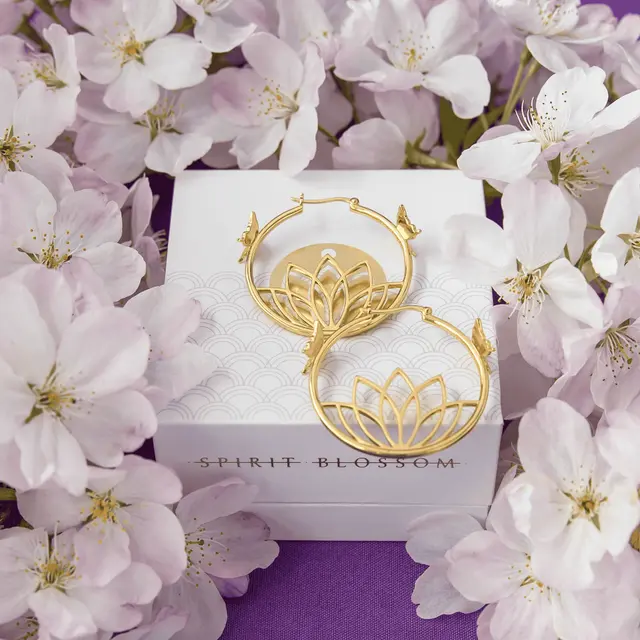 RockLove Spirit Blossom Syndra Hoop Earrings